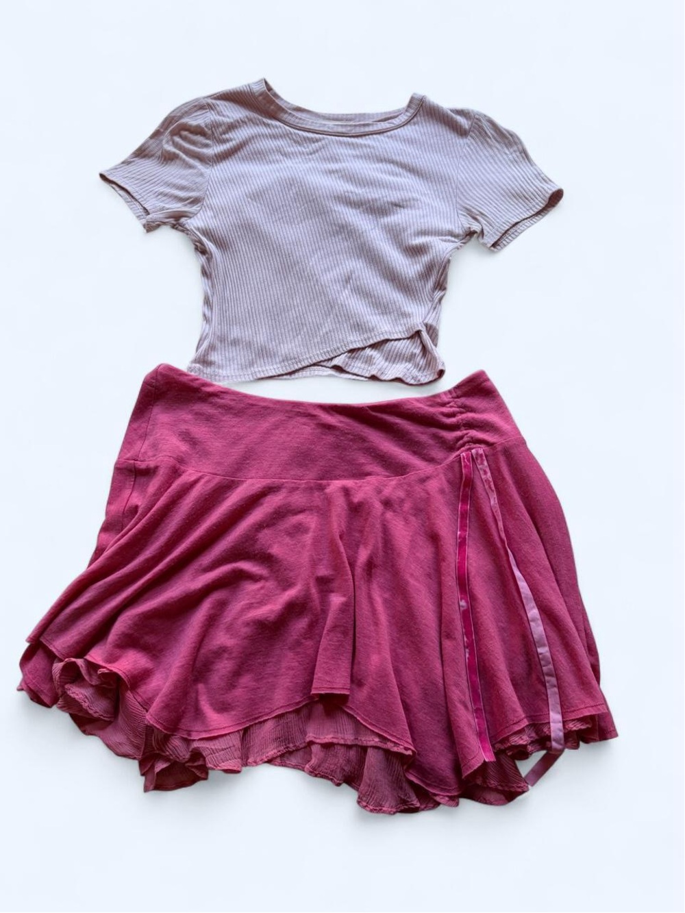 Abercrombie & Fitch Deep Pink Circle Skirt